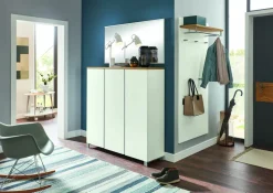 Garderobenpaneel weißbraun