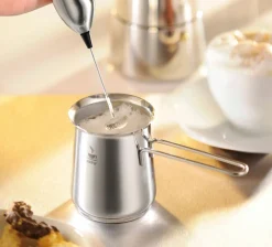 Gefu Aufschäumbecher 600ml silberfarben