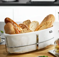 Gefu Brotkorb silberfarben