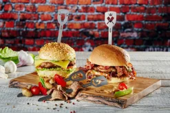 Gefu Hamburger-Spieße silberfarben