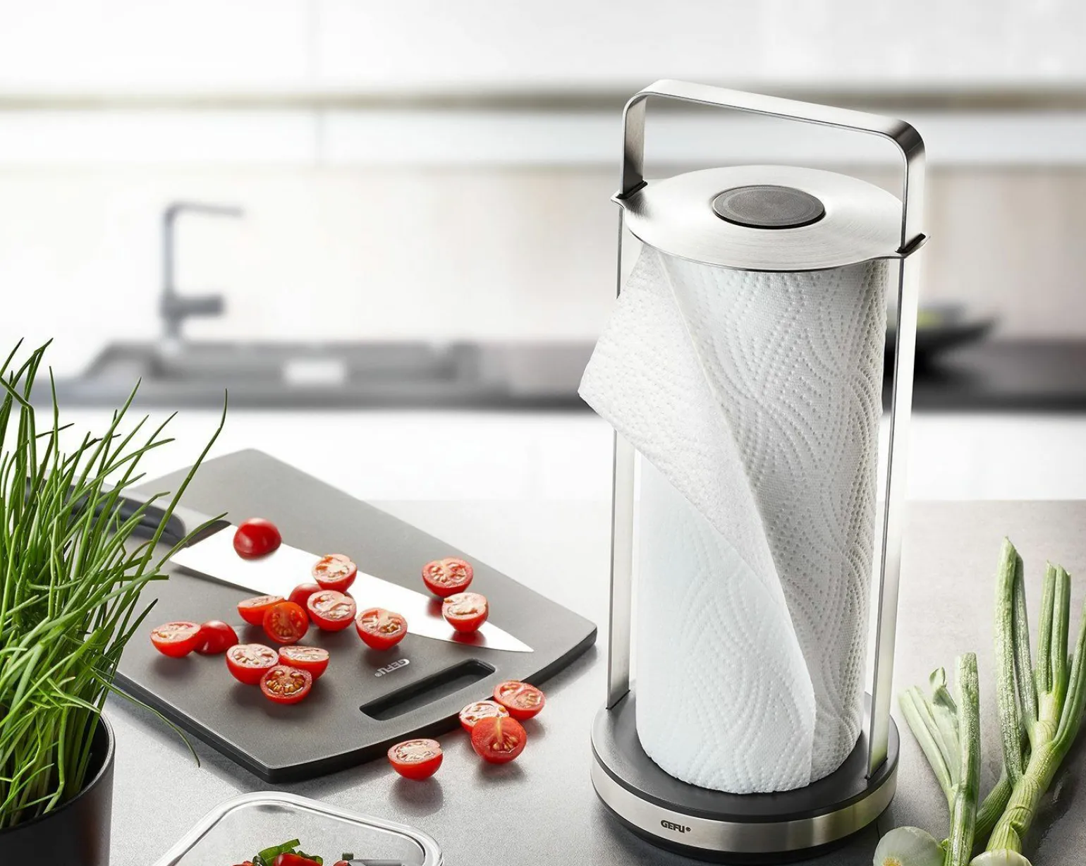 Gefu Küchenrollenhalter schwarz