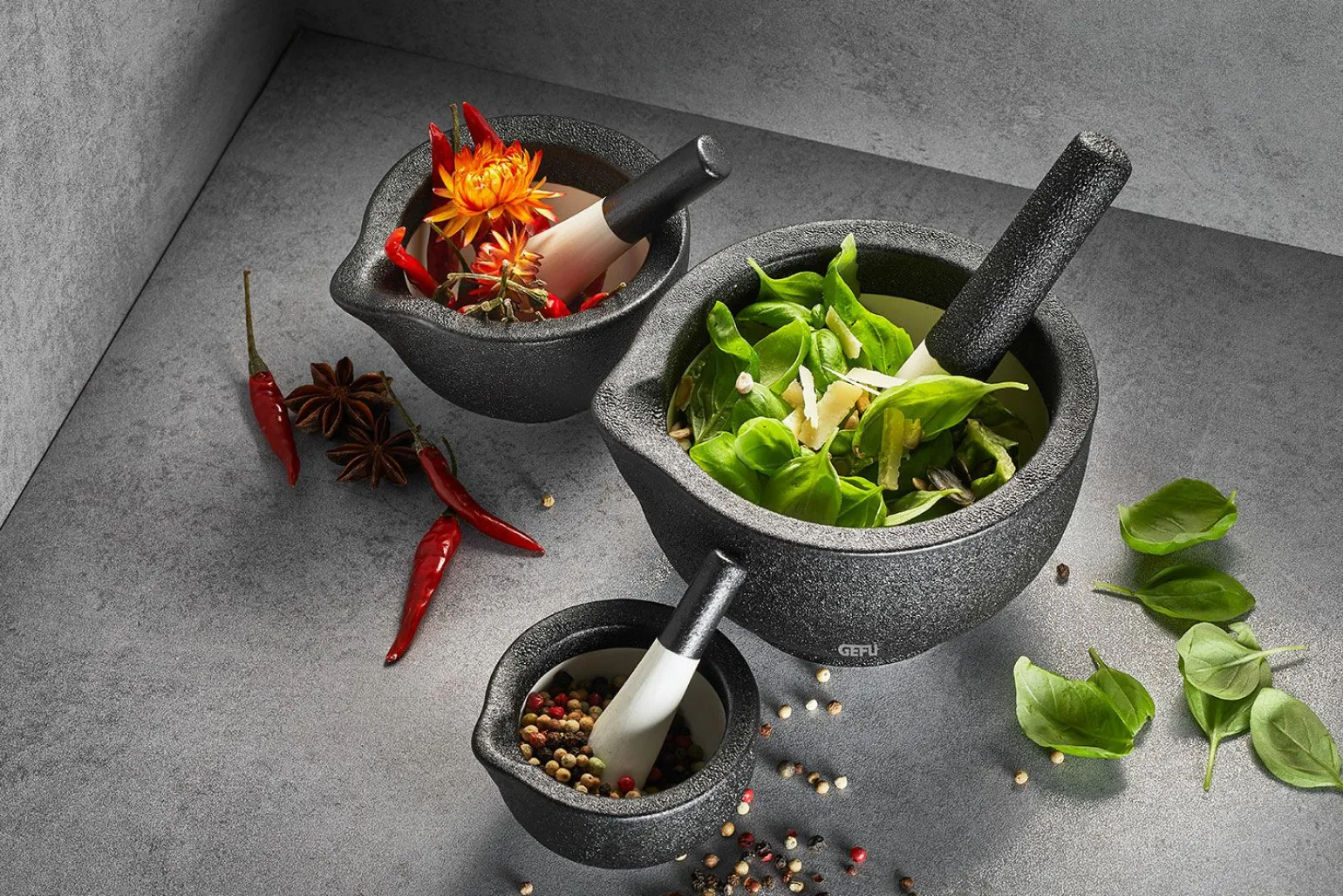 Gefu Mörser 10,2cm schwarz