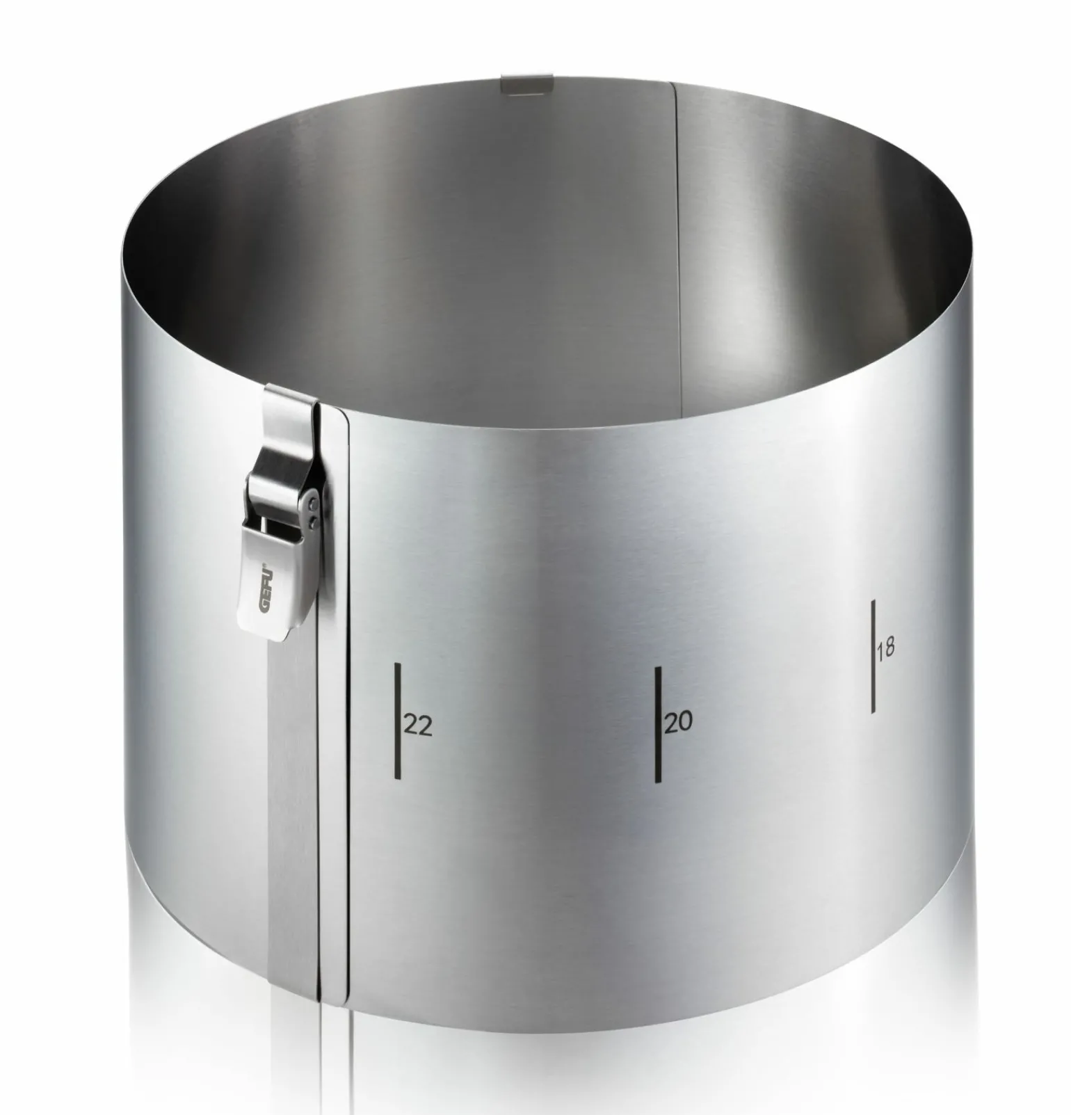 Gefu Tortenring 15cm silberfarben