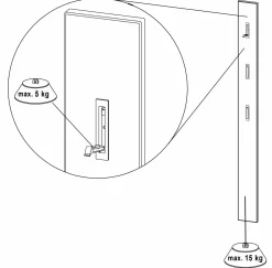 Germania Garderobenpaneel grau
