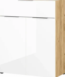 Germania Kommode braunweiß