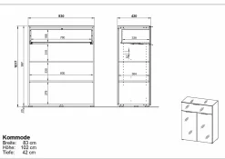 Germania Kommode weiß