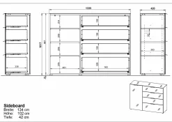 Germania Sideboard grau