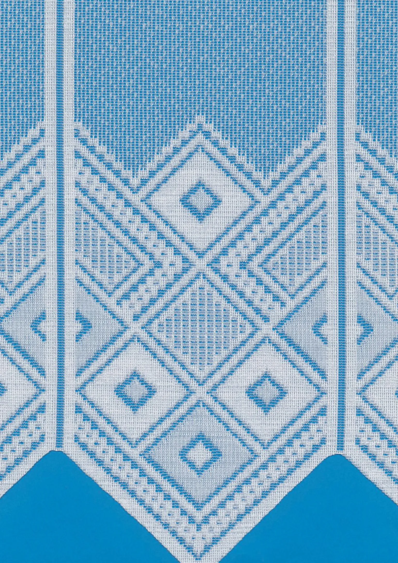 Gerster Jacquard-Bistrogardine weiß