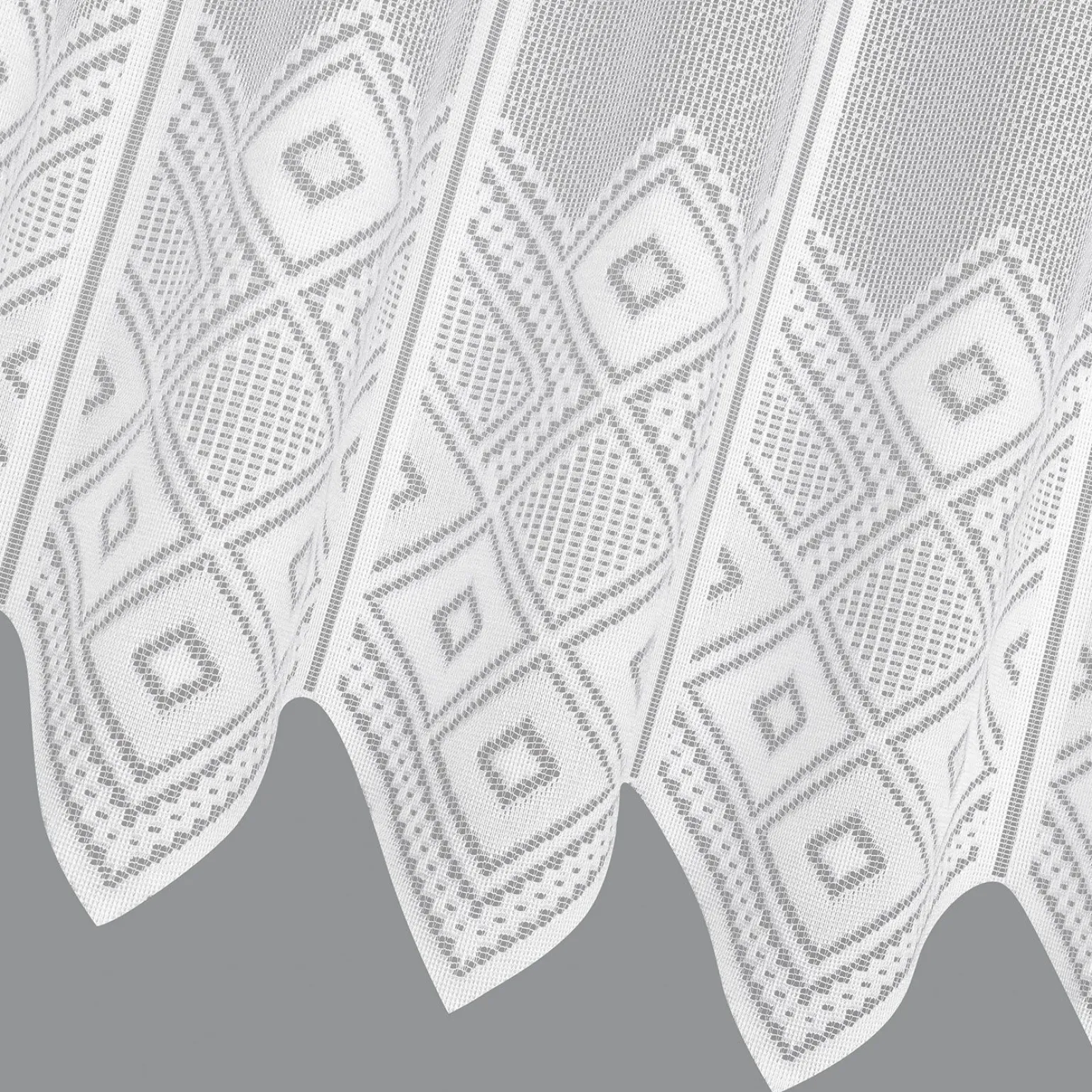 Gerster Jacquard-Bistrogardine weiß