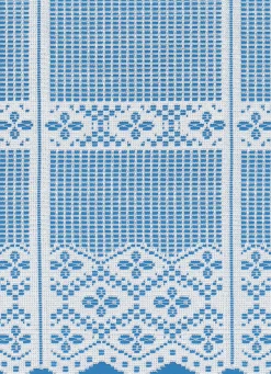 Gerster Jaquard-Bistrogardine weiß