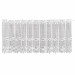 Gerster Jaquard-Bistrogardine weiß