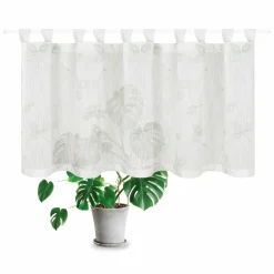 Gerster Schlaufen-Bistrogardine weiß