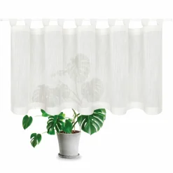 Gerster Schlaufen-Bistrogardine weiß