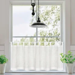 Gerster Schlaufen-Bistrogardine weiß