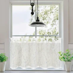 Gerster Schlaufen-Bistrogardine weiß