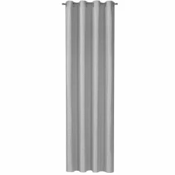 Gerster Ösenvorhang aus Dekostoff grau