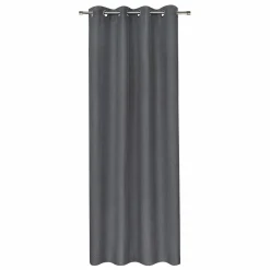 Gerster Ösenvorhang Blackout, uni grau
