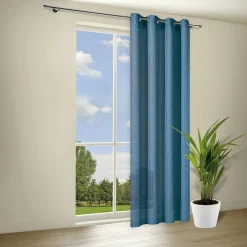 Gerster Ösenvorhang, blau blau
