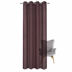 Gerster Ösenvorhang, uni, bordeaux rot
