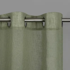 Gerster Ösenvorhang, uni, grün grün