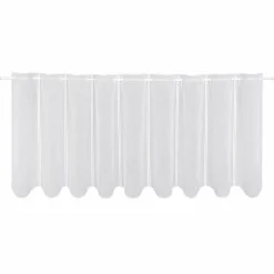 Gerster Stick-Bistrogardine weiß