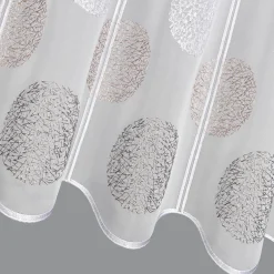 Gerster Stick-Bistrogardine grau