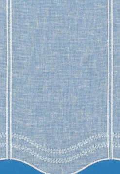 Gerster Stick-Bistrogardine weiß