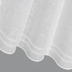 Gerster Stick-Bistrogardine weiß