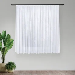 Gerster Store Effekt-Voile recycelt weiß