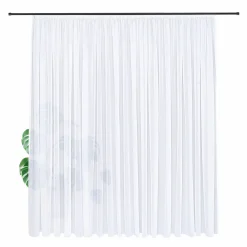 Gerster Store Effekt-Voile recycelt weiß