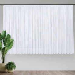 Gerster Store Effekt-Voile recycelt weiß