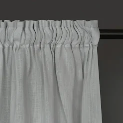 Gerster Vorhang mit Band u. Tunnelzug grau