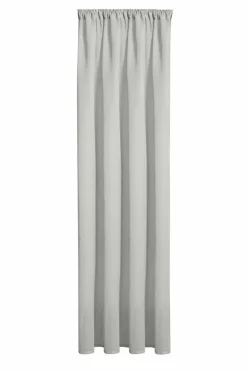 Gerster Vorhang mit Band u. Tunnelzug grau