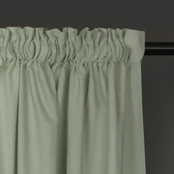 Gerster Vorhang mit Band u. Tunnelzug grün