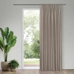 Gerster Vorhang mit verd. Schlaufen grau