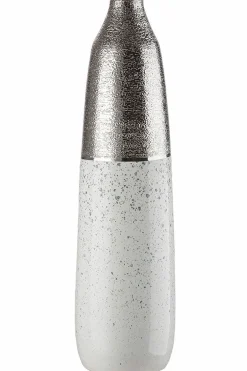 Gilde Vase 49cm silberfarben