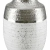Gilde Vase 20cm silberfarben