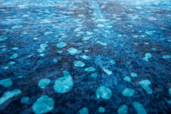 GINO FALCONE Fellform-Webteppich Gr.1 blau