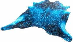 GINO FALCONE Fellform-Webteppich Gr.1 blau