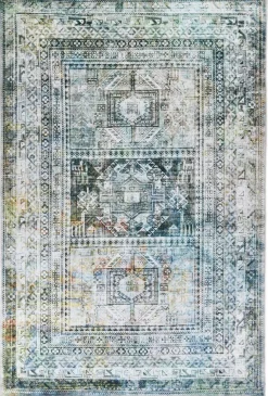 GINO FALCONE Webteppich modern blau