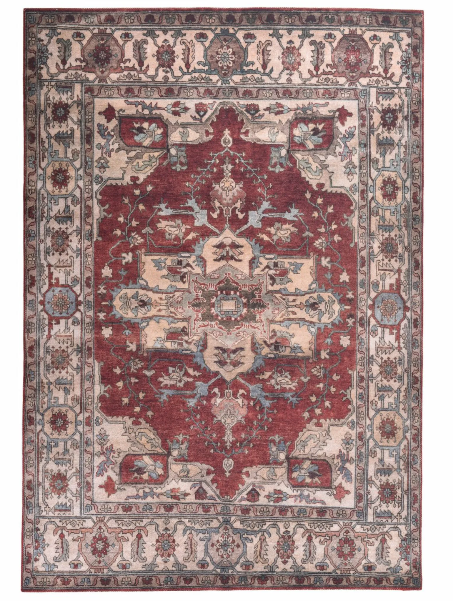 GINO FALCONE Webteppich modern mehrfarbigrot