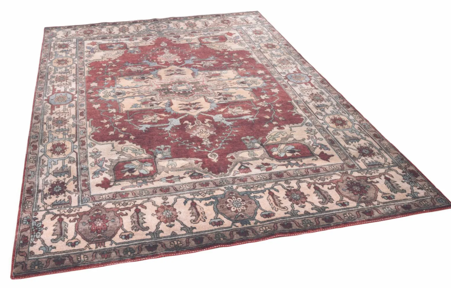 GINO FALCONE Webteppich modern mehrfarbigrot