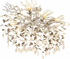 Globo Deckenleuchte 7flg silberfarbengrau