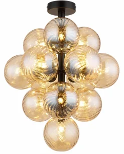 Globo Deckenleuchte 13flg schwarzorange