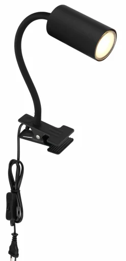 Globo Klemmstrahler 1flg schwarz