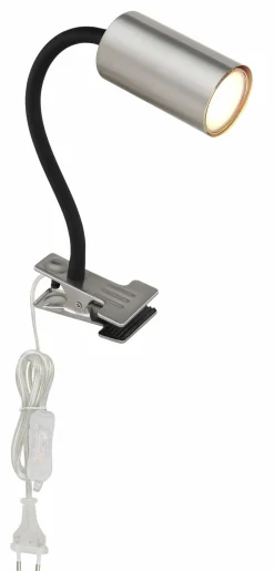 Globo Klemmstrahler 1flg silberfarbenweißschwarz