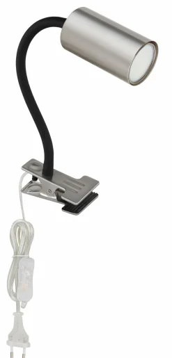 Globo Klemmstrahler 1flg silberfarbenweißschwarz