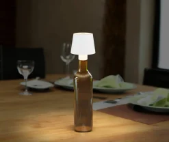 Globo LED - Akku - Flaschenleuchte weiß