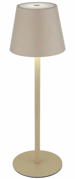 Globo LED - Akku - Tischleuchte 1flg gelbmehrfarbigbraun