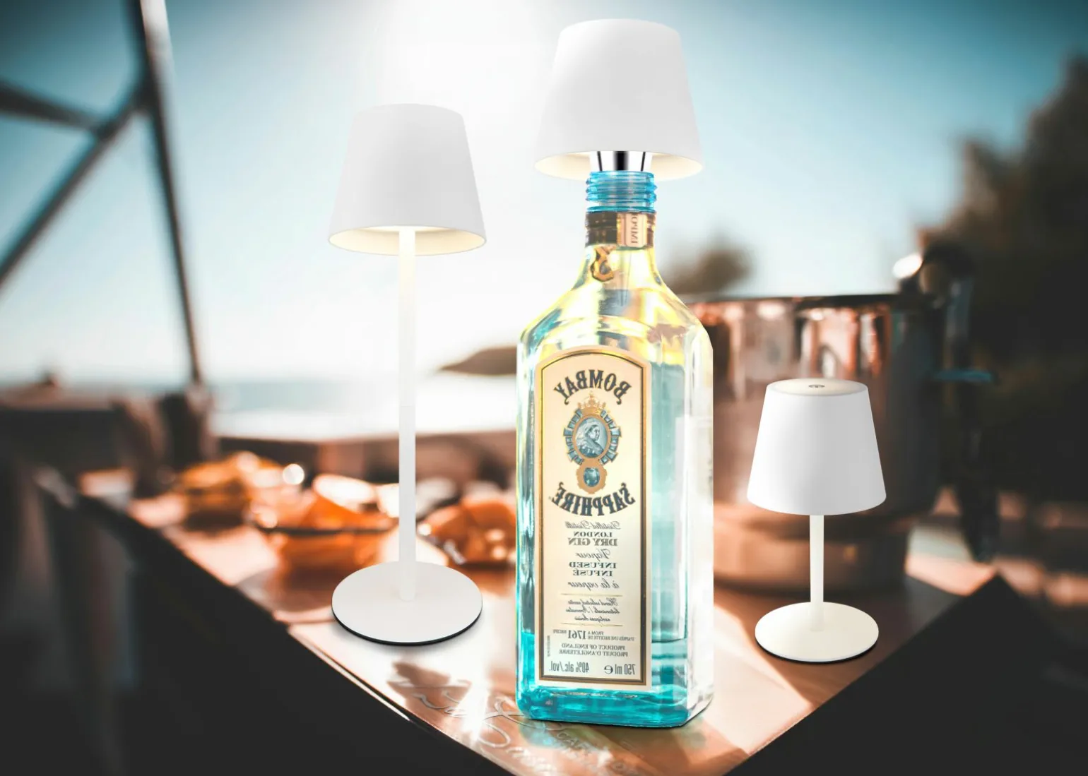 Globo LED - Akku - Tischleuchte 1flg mehrfarbigweiß